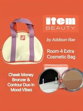 ITEM BEAUTY by Addison Rae Room 4 Extra Cosmetic Bag + Bronzer/Contour *BNIP